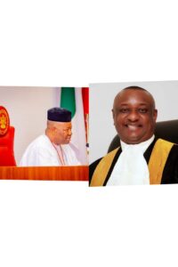 Senate President Godswill Akpabio and Festus Keyamo